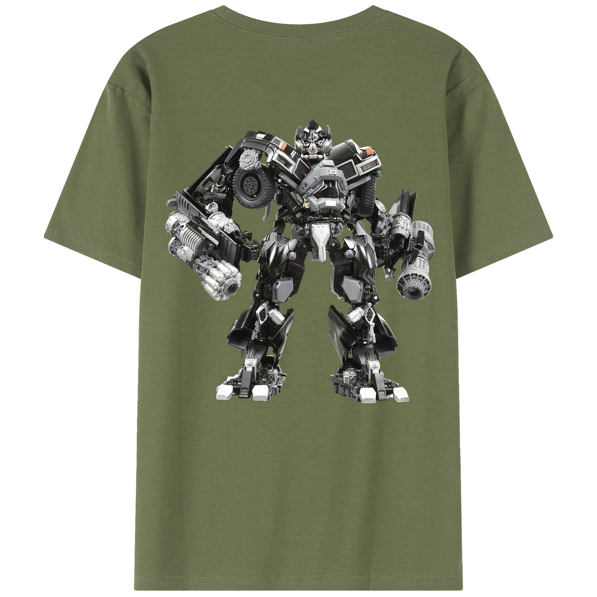 （画像用） Transformers トランスフォーマー 綿100％半袖Tシャツ（背面プリント）